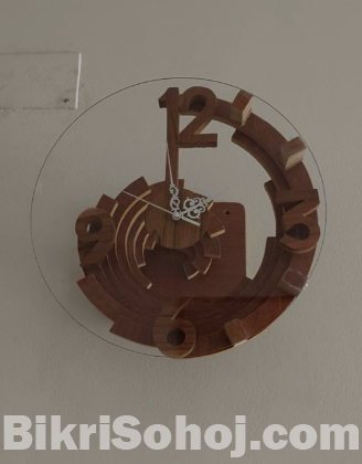 Wooden wall + Table Clock 14x14 inch